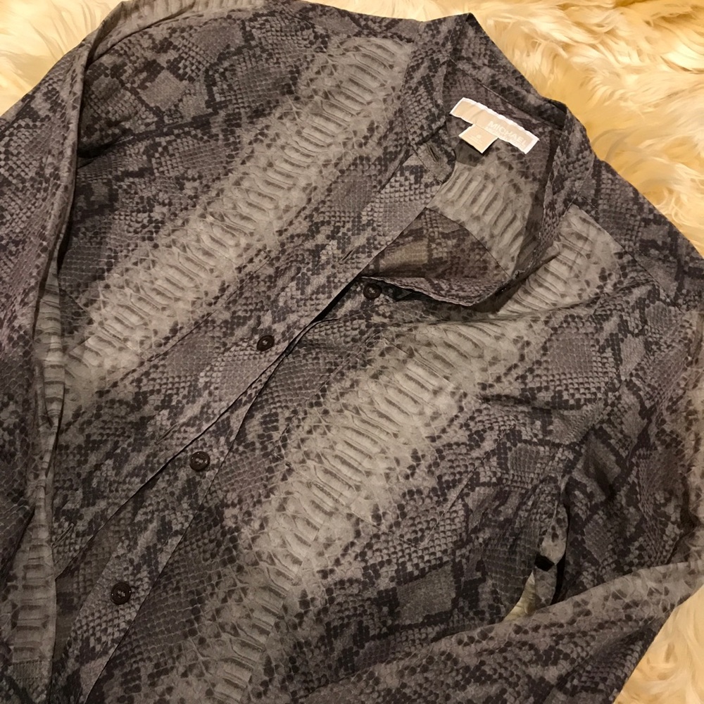 Michael Kors Snake Skin Blouse
